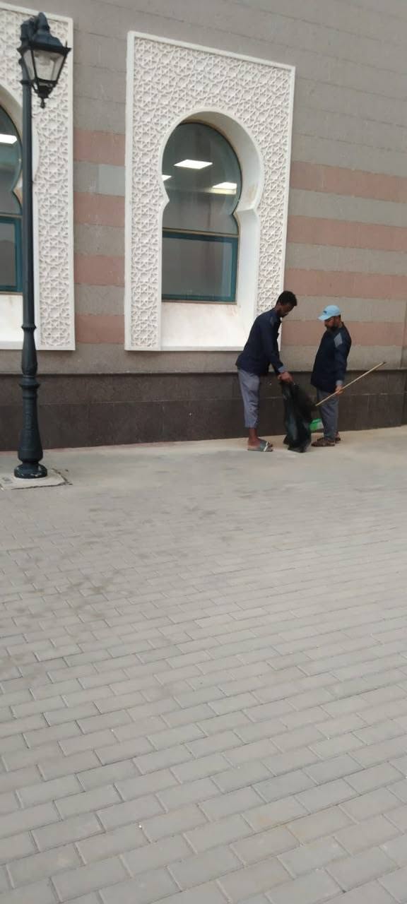 Daily exterior cleaning activity