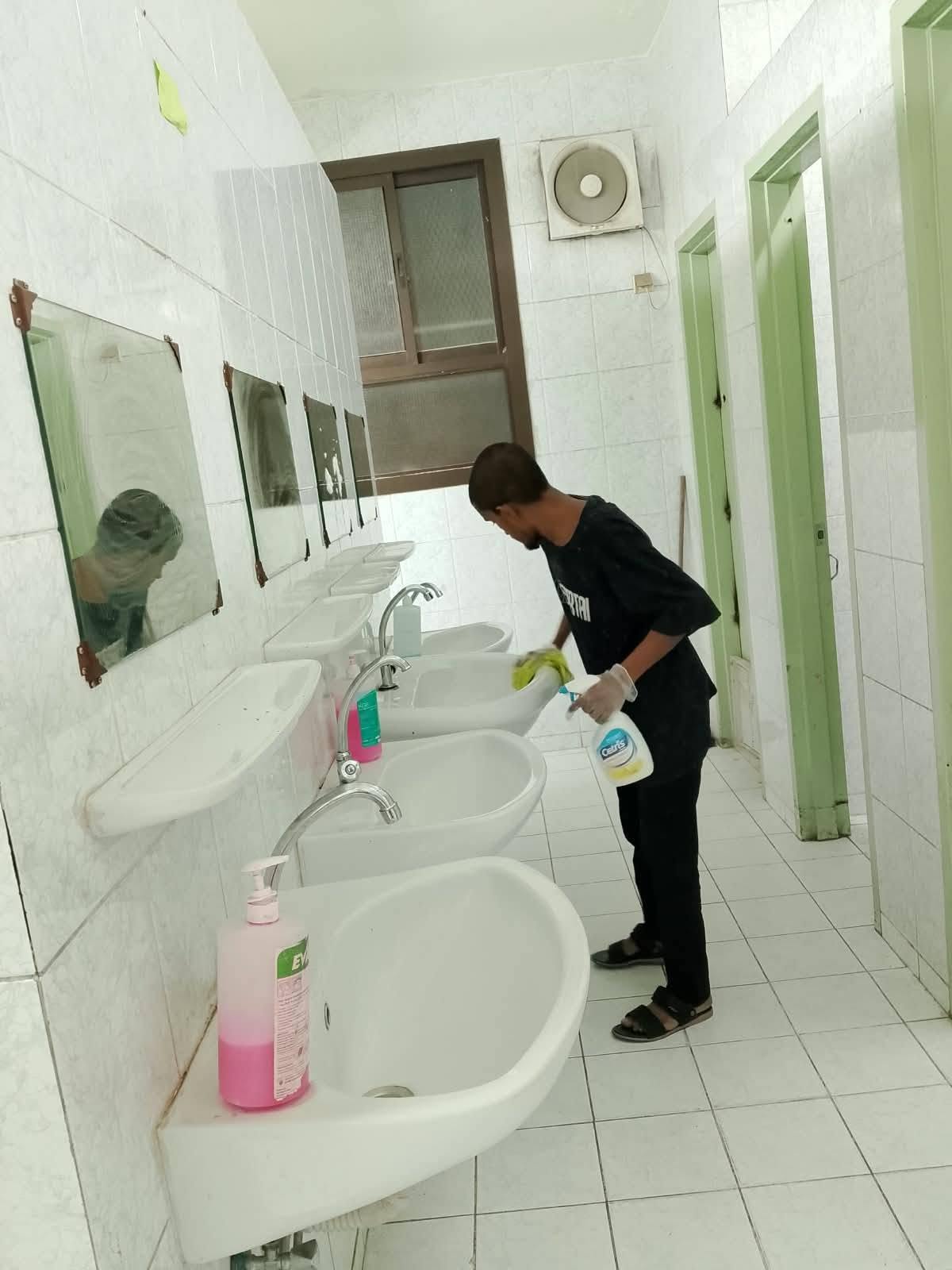 Washroom cleaning