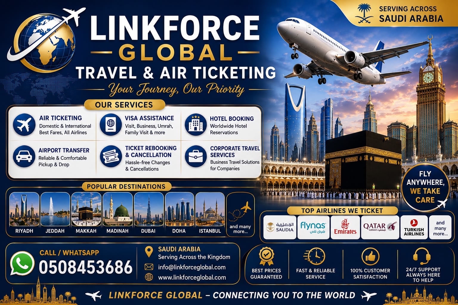 Link Force Global travel and air ticketing services